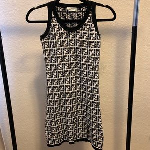 Fendi mini Black & White Dress